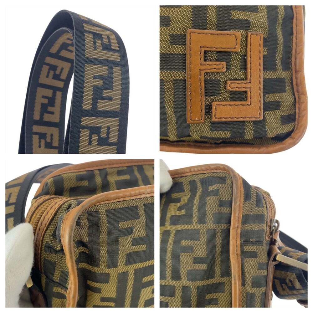 FENDI Brown Zucca Pochette Shoulder Bag - Picture 4 of 10